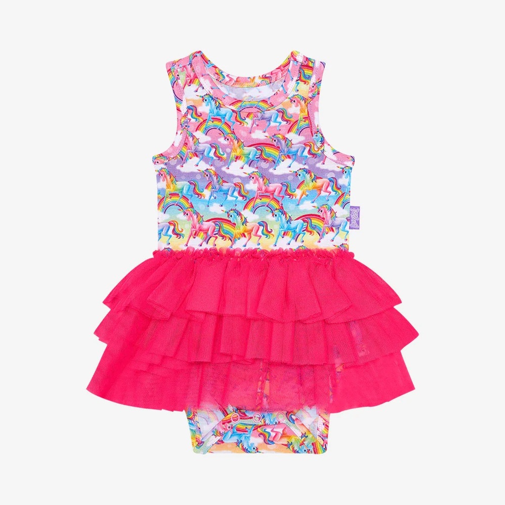 Lisa Frank Posh Peanut Tulle Skirt Bodysuit
